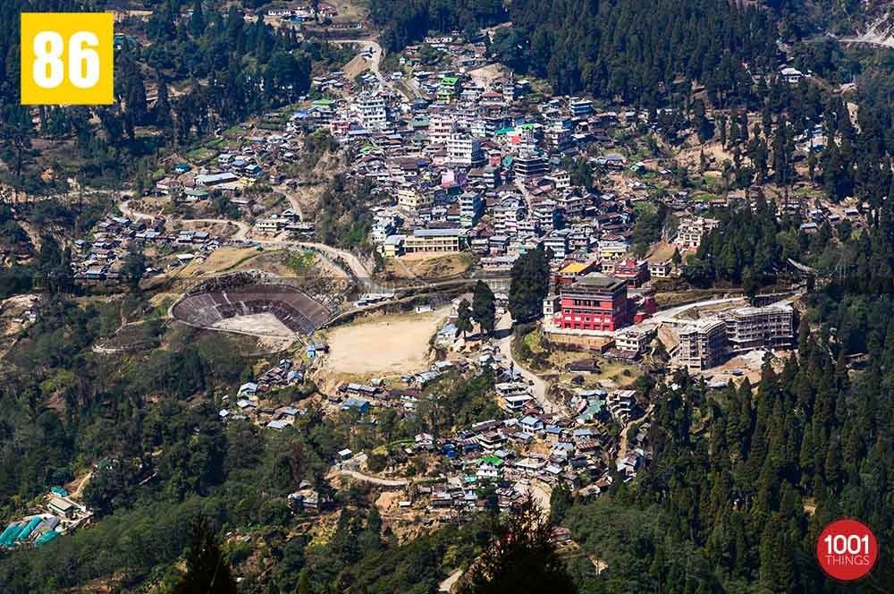 Lava bazaar from Rachela Pass, Lava, Kalimpong