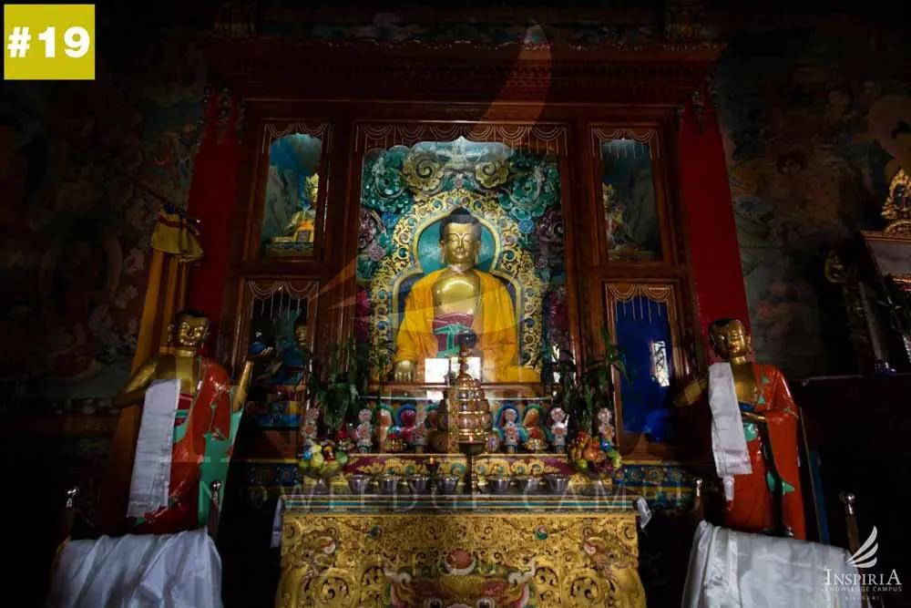 Salugara Monastery — Buddha inside