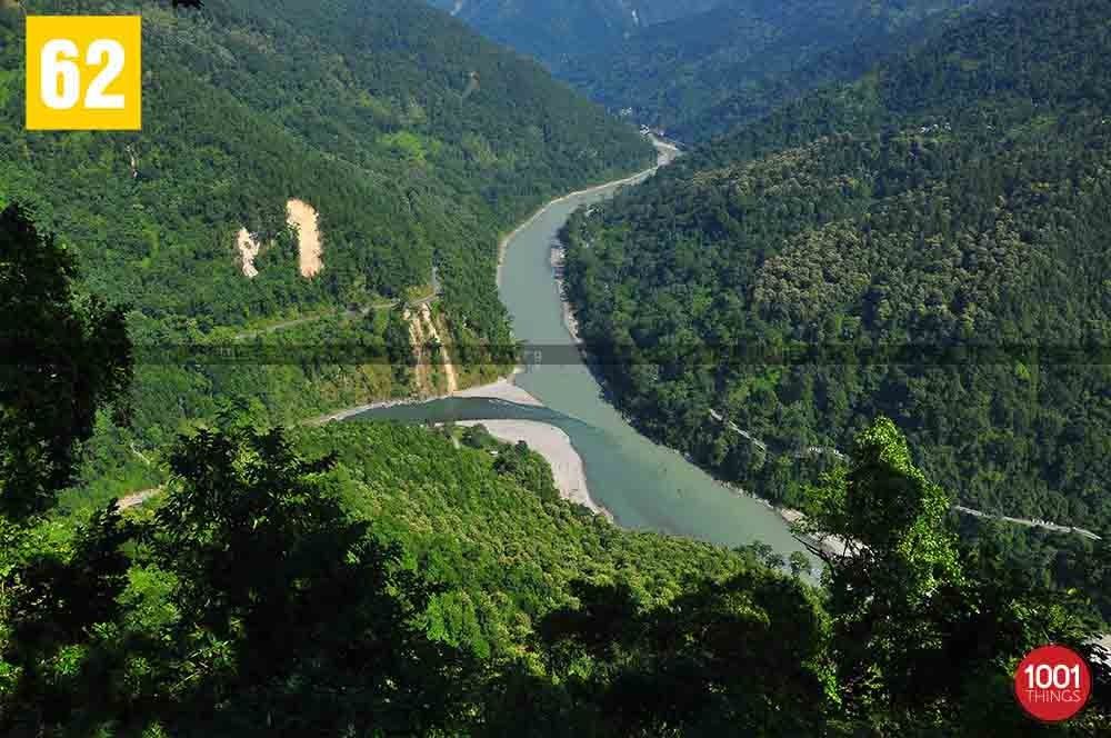 Confluence of Teesta and Rangit